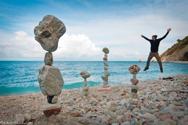 Jumping for joy or erasing his work? Either way, he's earned the right.