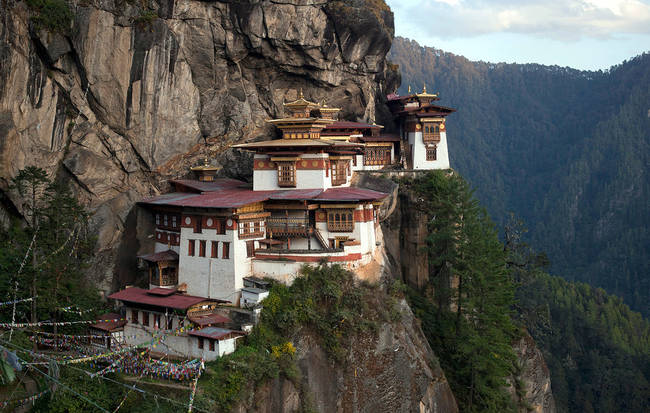 1.) Taktsang Palphug Monastery, Bhutan.