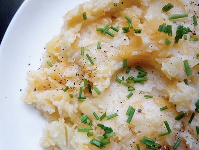 Scotland beefs up their mashed potatoes with haggis and rutabaga.