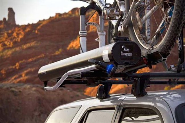 6.) Portable roof rack road shower. Great for camping.