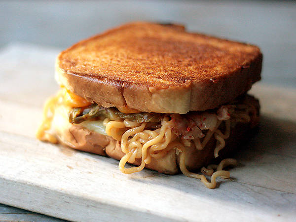 <a href="https://www.tastespotting.com/features/kimchi-ramen-grilled-cheese-sandwich-recipe" target="_blank">Kimchi Ramen Grilled Cheese Sandwich</a>