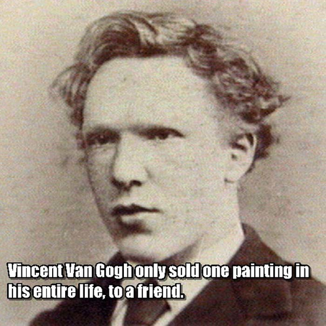 7.) Vincent Van Gogh.