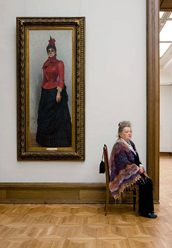 Repin’s Portrait of Baroness von Hildenbandt, State Tretyakov Gallery