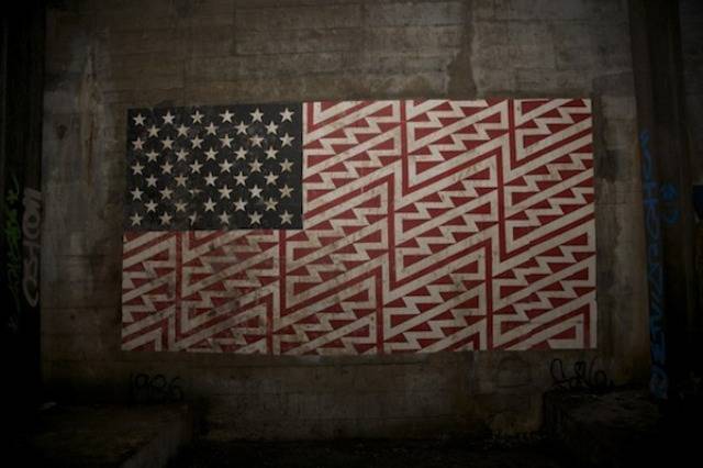 An awesome new take on the American flag.