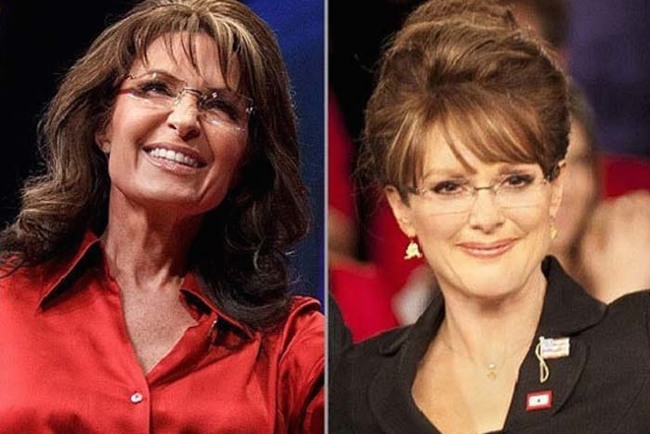 1.) Sarah Palin played by Julianne Moore in <em>Game Change</em>