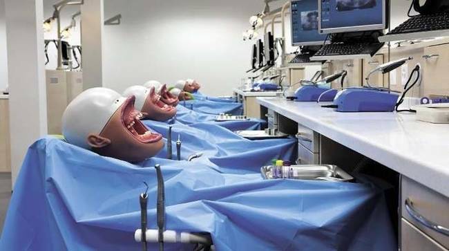 A dental lab of terror.