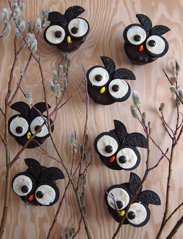 12.) Owl Cupcakes
