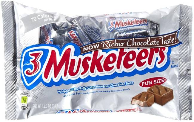 8.) 3 Musketeers