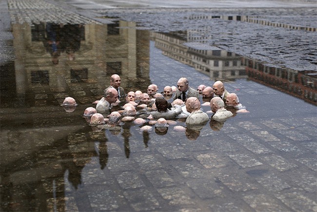 This one is called "Politicians Discussing Global Warming" and it's why I might actually vote this year. Personally I'm against zombies in puddles.