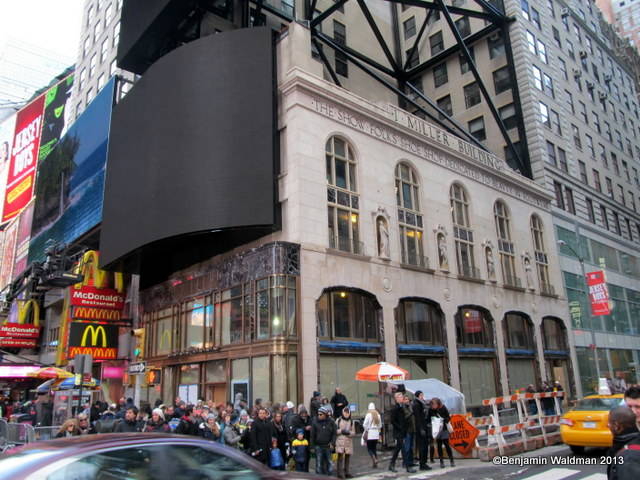 Behind those billboard are historic works architecture.