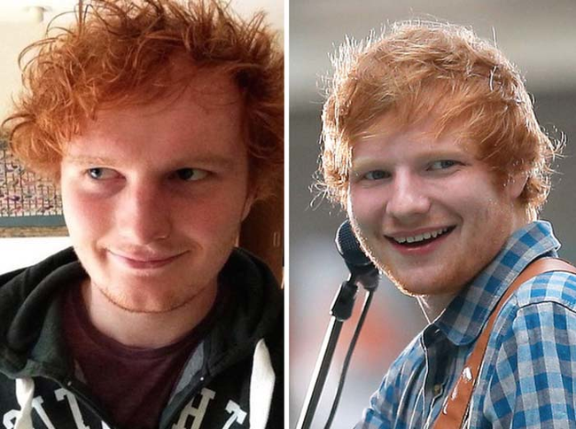 10.) Looks just like: Ed Sheeran.