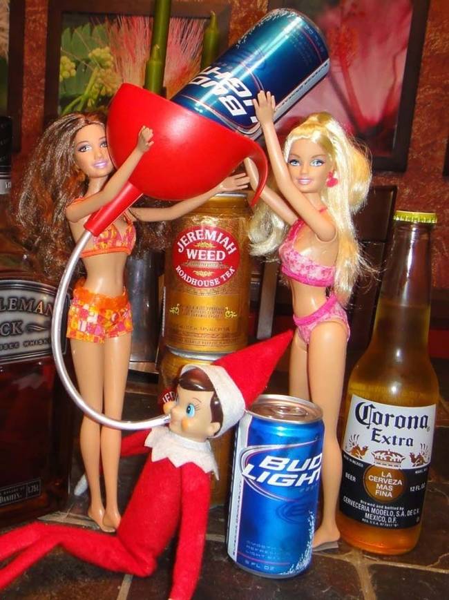 Some elves have a tendency to party constantly, which makes it hard for them to remember anything to report to Santa.