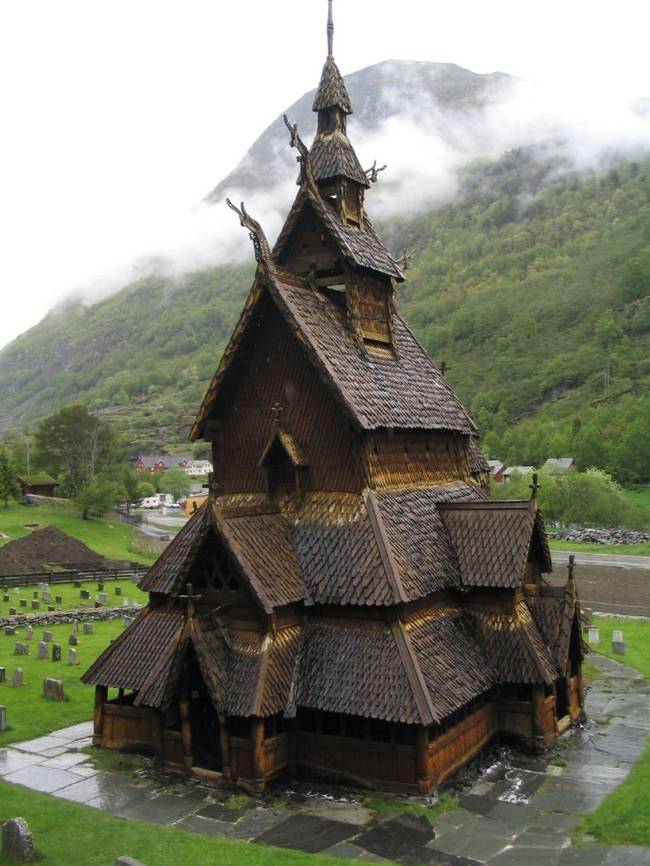 Borgund Stave Church, Norway.