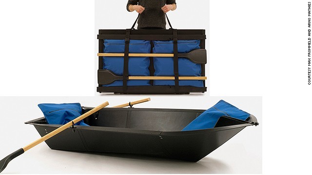 2. The Flat-pack Boat, made from one sheet of plastic.