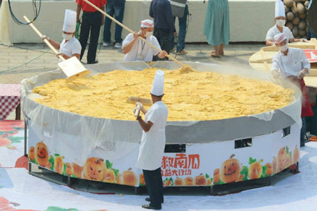 Altogether, the pie weighed in at an impressive 1,893 pounds.