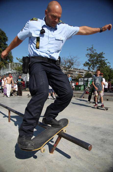 Sweet Boardslide, officer.