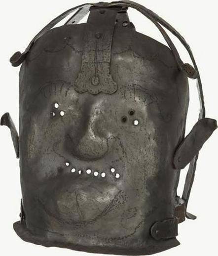 This 17th century mask was worn by violent patients to keep them from biting people.