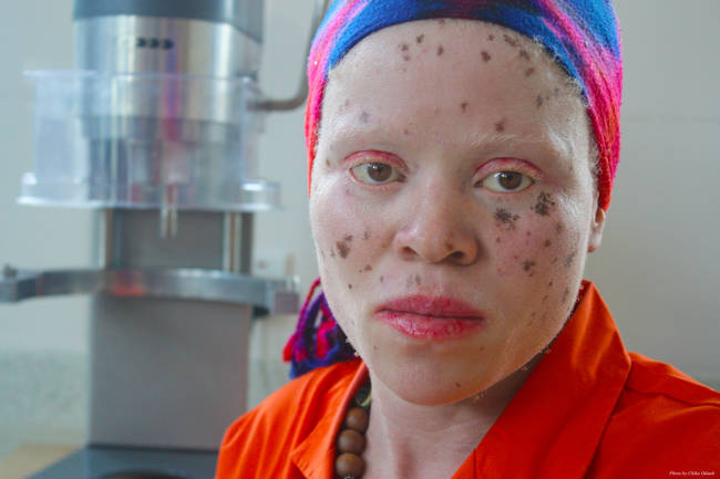 Fishermen often weave albino women's hair into their nets in hopes of catching more fish.