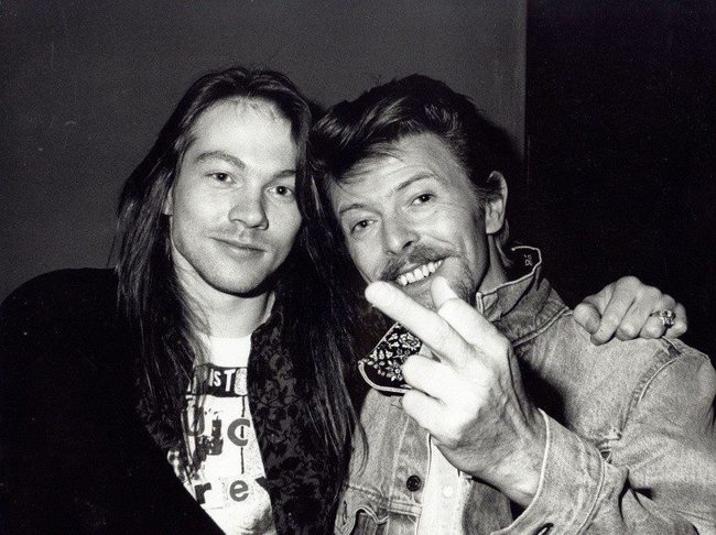 7. Axl Rose and David Bowie