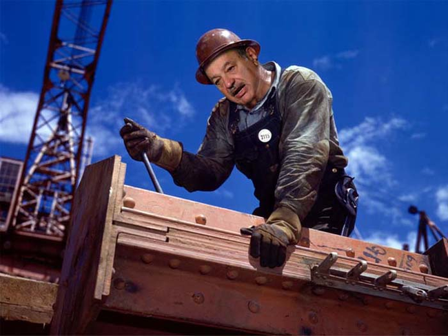 3.) Carlos Slim Helu as a construction worker. Net worth: $80.6 billion.