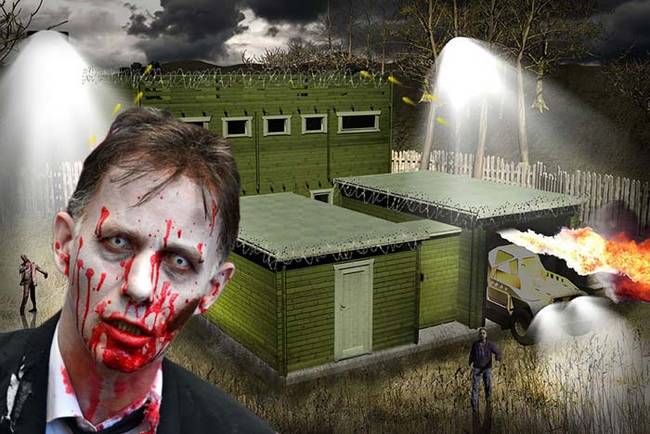 If you're still not convinced that you'll be protected against the undead hoard, Tiger Log Cabins even offers a 10-year anti-zombie guarantee for every bunker they sell.