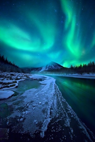 5.) Aurora Borealis in Canada.