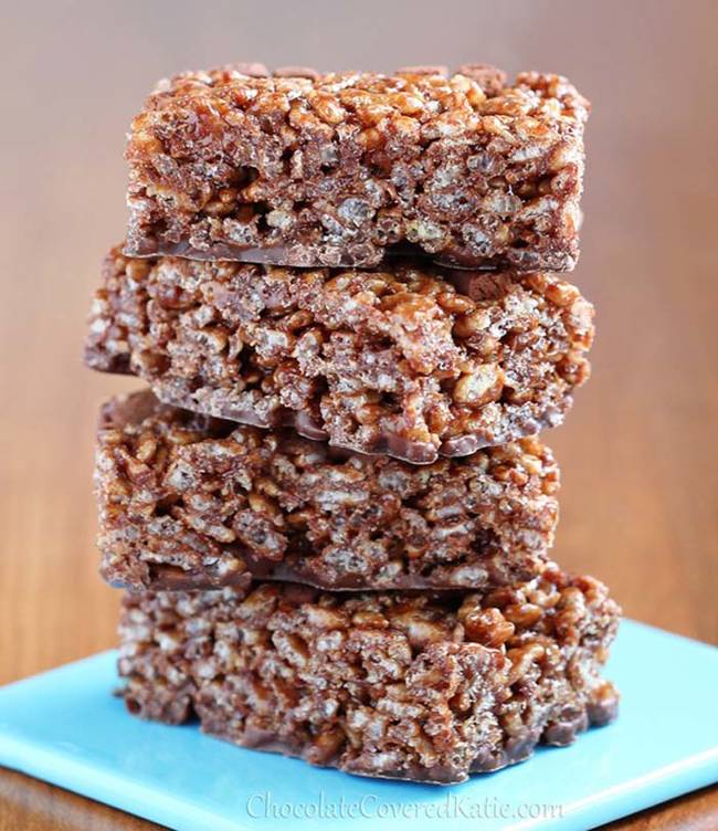 Chocolate Nutella Rice Crispy Treats