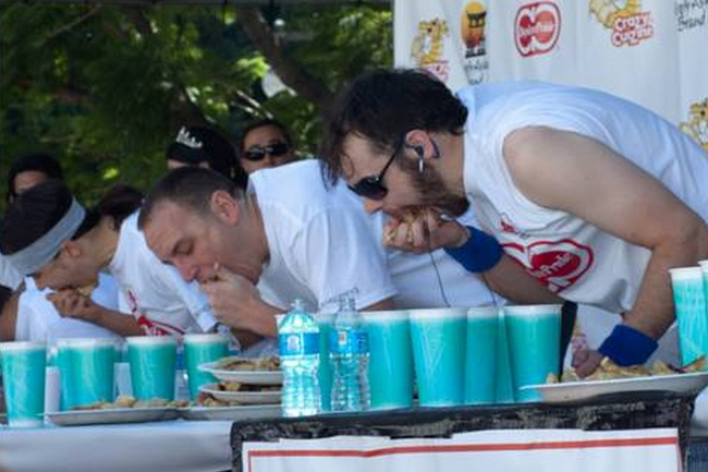 15.) Gyoza Eating Contest (dumplings).