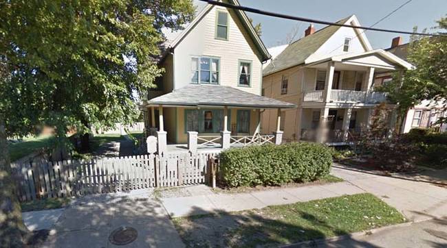 When you put the address of the actual house they used while filming (3159 W 11th Street, Cleveland, OH) into street view on Google Maps, you will see the infamous leg lamp in the home's front window.