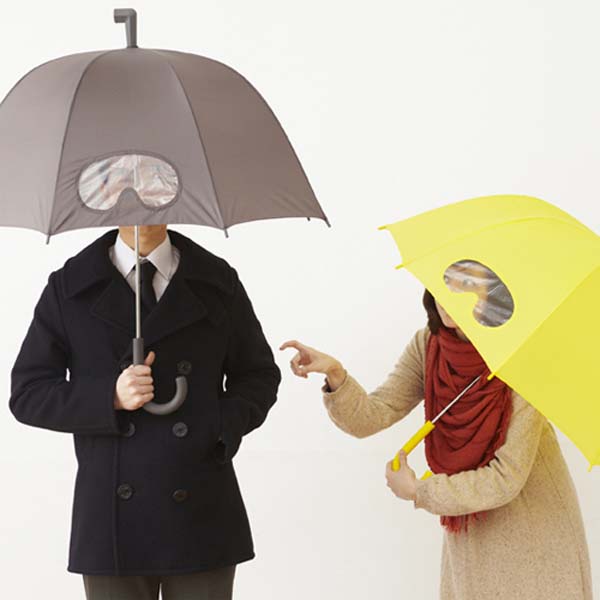 5.) Goggle umbrellas will keep you super dry, even if you look super nerdy.