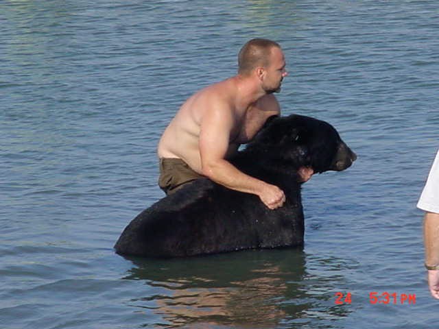 Amazingly, he only suffered one minor cut, and scrapes from barnacles on his feet.