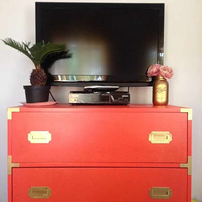 16.) Give your plain dresser some <a href="https://www.almostmakesperfect.com/2012/03/01/the-ikea-rast-campaign-hack/" target="_blank">classy vintage detail</a>.