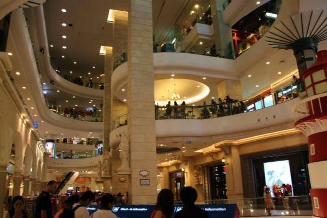 The Airport-Themed Inside Of The Mall