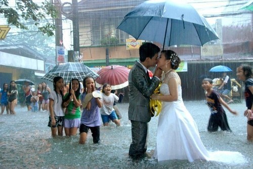 14. Rain on your wedding day isn't ironic, just beautiful.