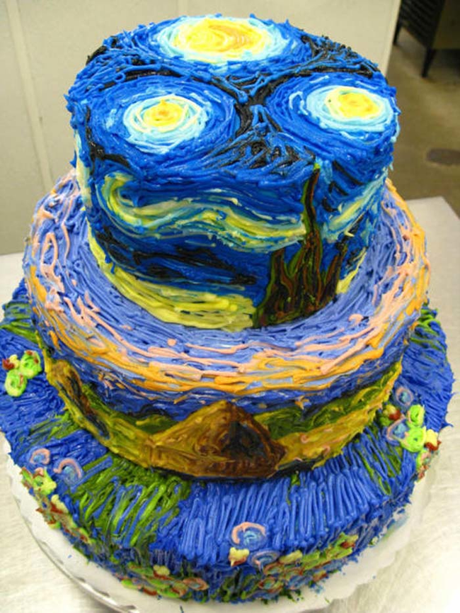 13.) Van Gogh layer cake.