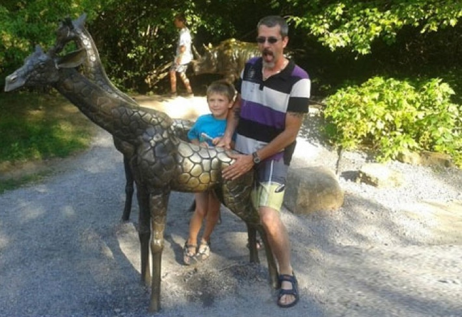 18.) No helmet while riding a giraffe? What kind of example is that to set for your kid?