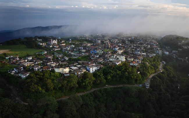 Found in India, this sleepy town receives a whopping 467 inches of rain per year.