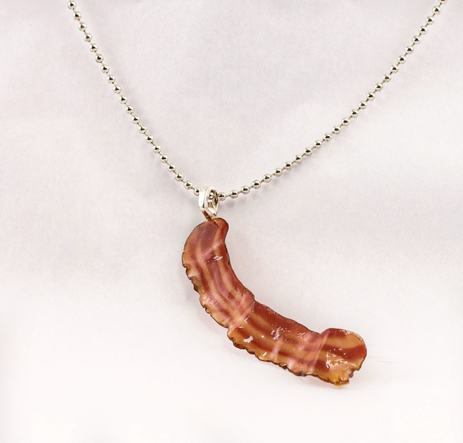 9.) Bacon jewelry for any occasion.