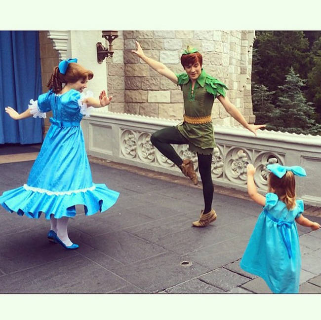 Hanging with Peter and Wendy.