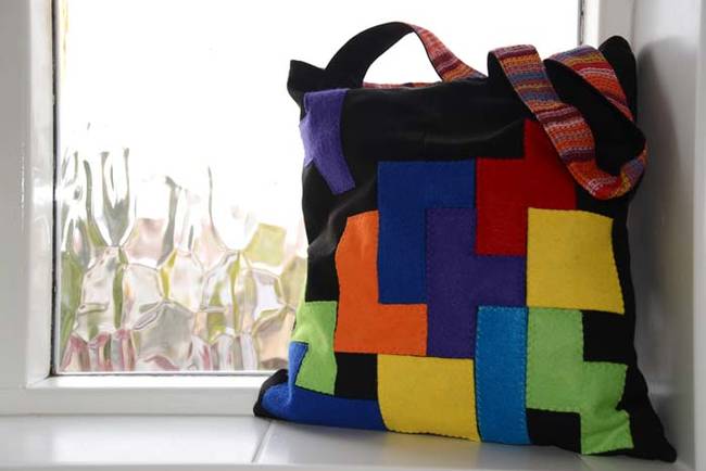 This <i>Tetris</i> tote bag is practical and adorable.