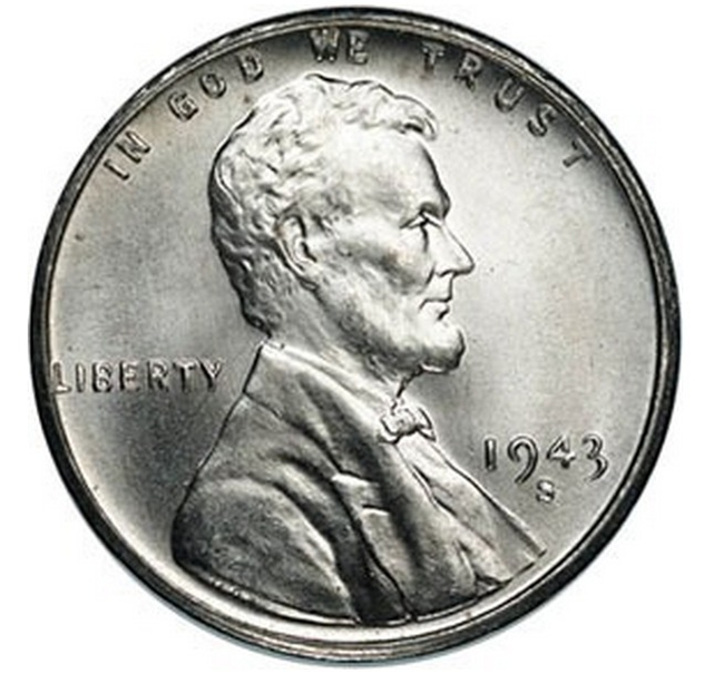 1.) 1945 Steel Penny.