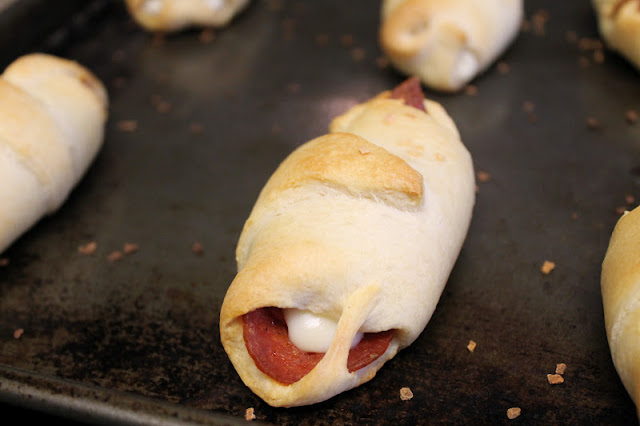 Bake until the dough turns brown and the cheese gets all melty and delicious.