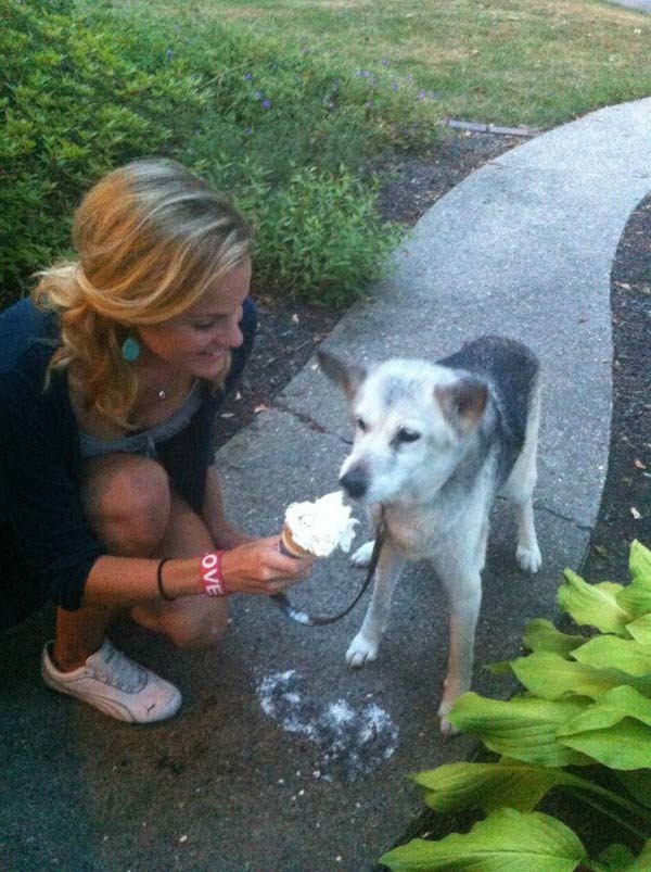 The husky-shepherd mix was a loving companion.