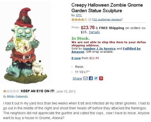 21.) Whatever you do, DON'T BUY THIS GNOME!
