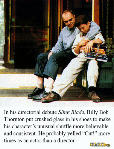 6.) Billy Bob Thornton, Sling Blade