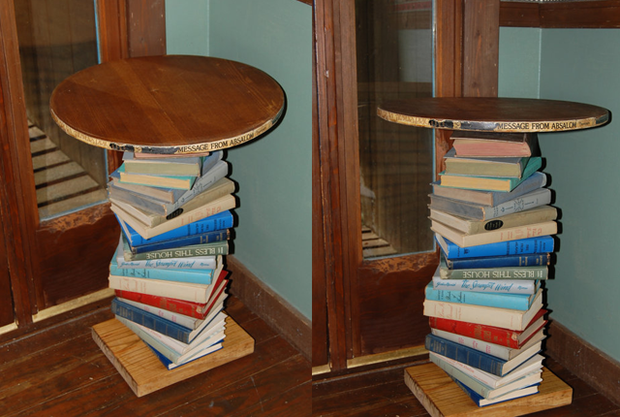 9.) A side table of books, to rest your current read!