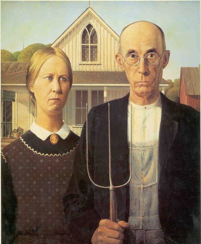 <i>American Gothic</i> - Grant Wood