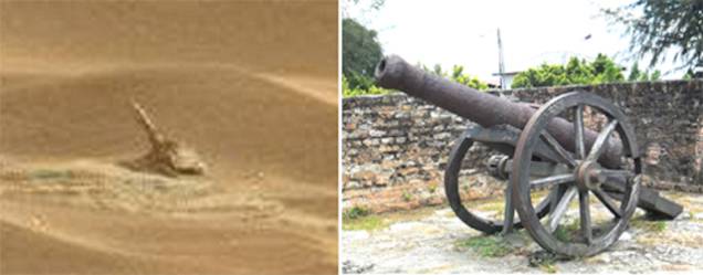 The Civil War was not fought on Mars so there is no way that this is a Civil War era cannon.