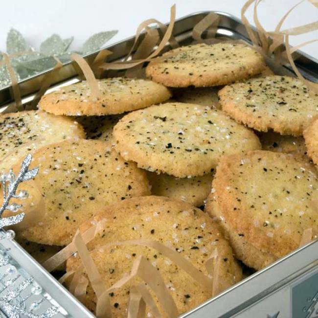 15.) Cornmeal, Black Pepper, and Rosemary Butter Cookies