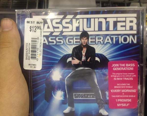 10.) It really says: Basshunter.